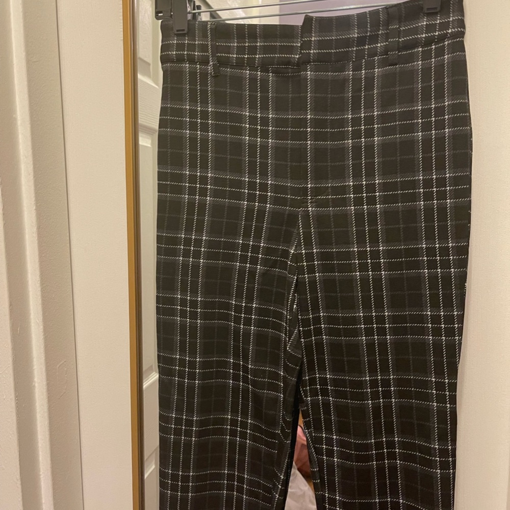 Gray/Navy Plaid Pants